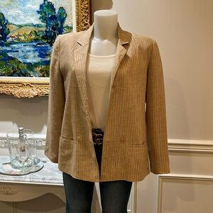 Nordstrom Point of Vieww linen blend box blazer